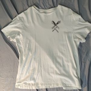 All Saints White "Oversize" Tee Shirt with Graphic